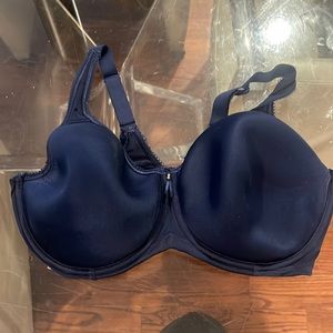 Wacoal 36DD navy wire adjustable strap bra